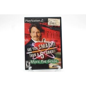 PS2 Are You Smarter than a 5th Grader Make the Grade (PlayStation 2, 2008) CIB